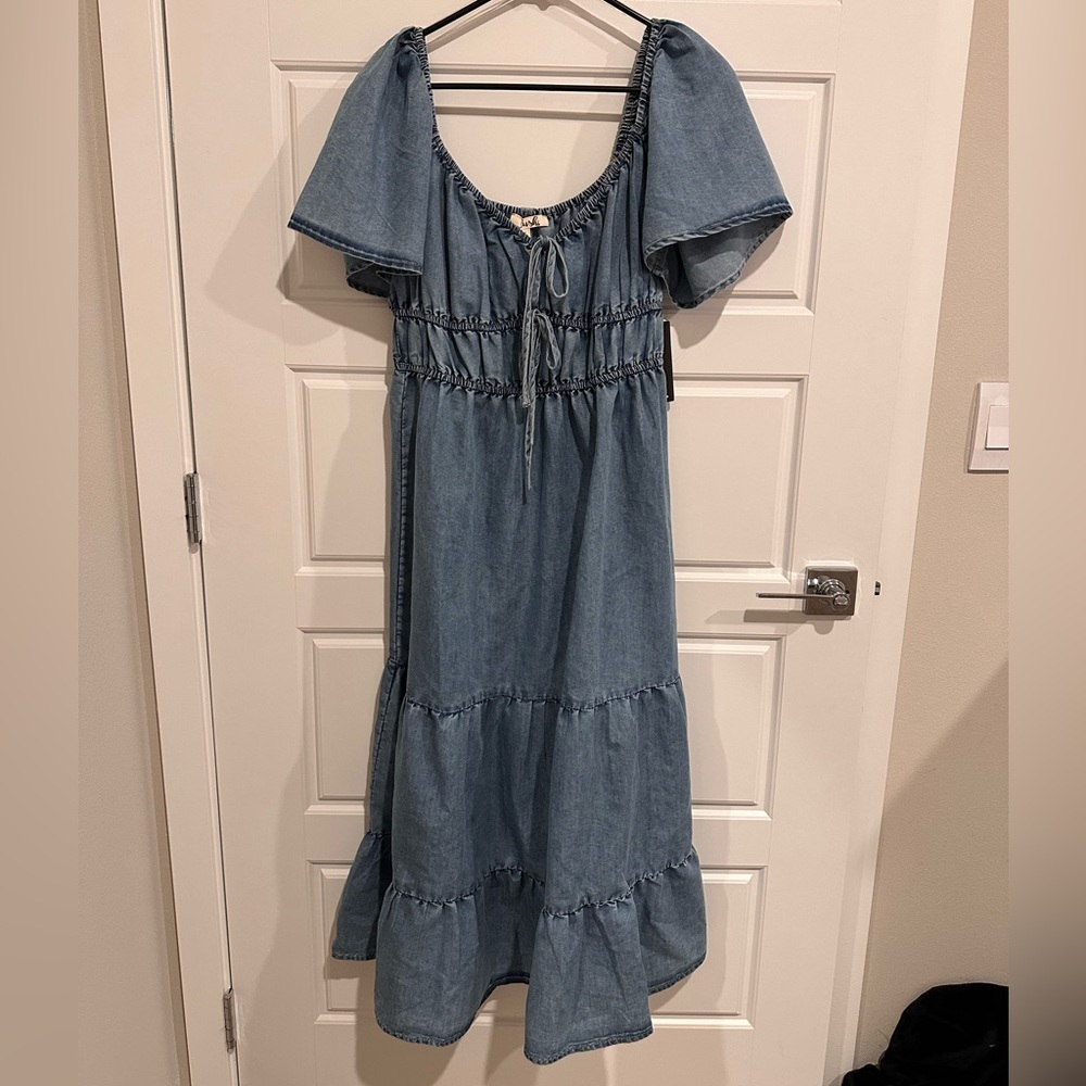 Light Blue Denim Dress